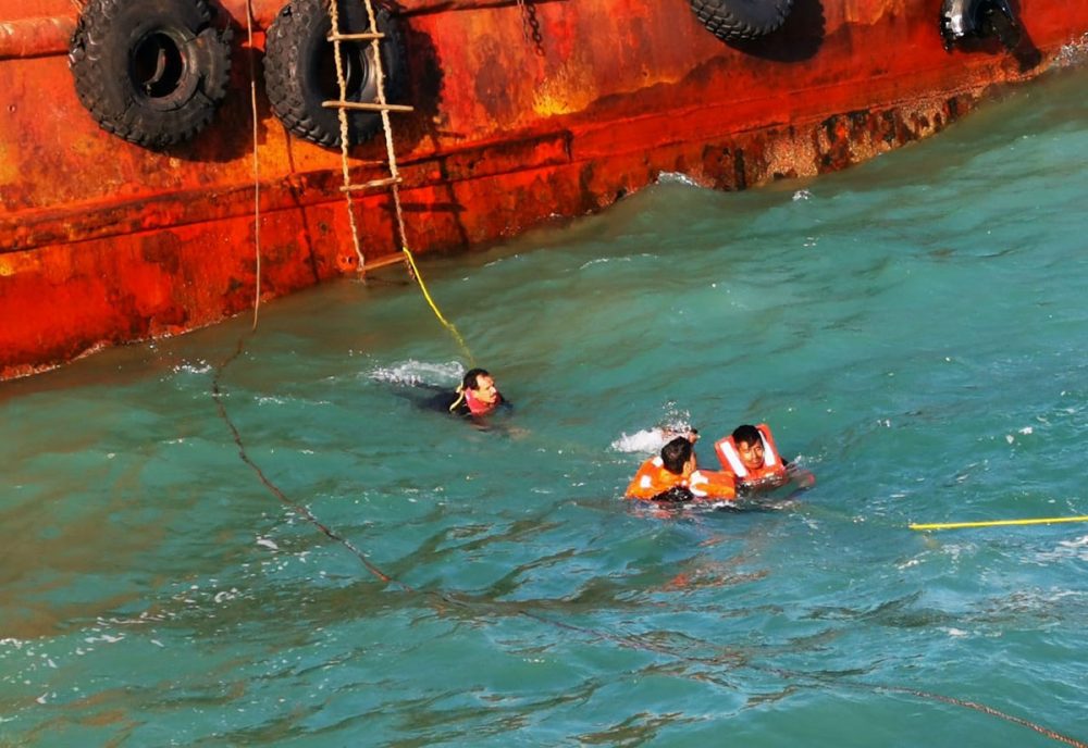 14 Sailors Rescued By Dubai Police After Ship Capsizes Off Coast