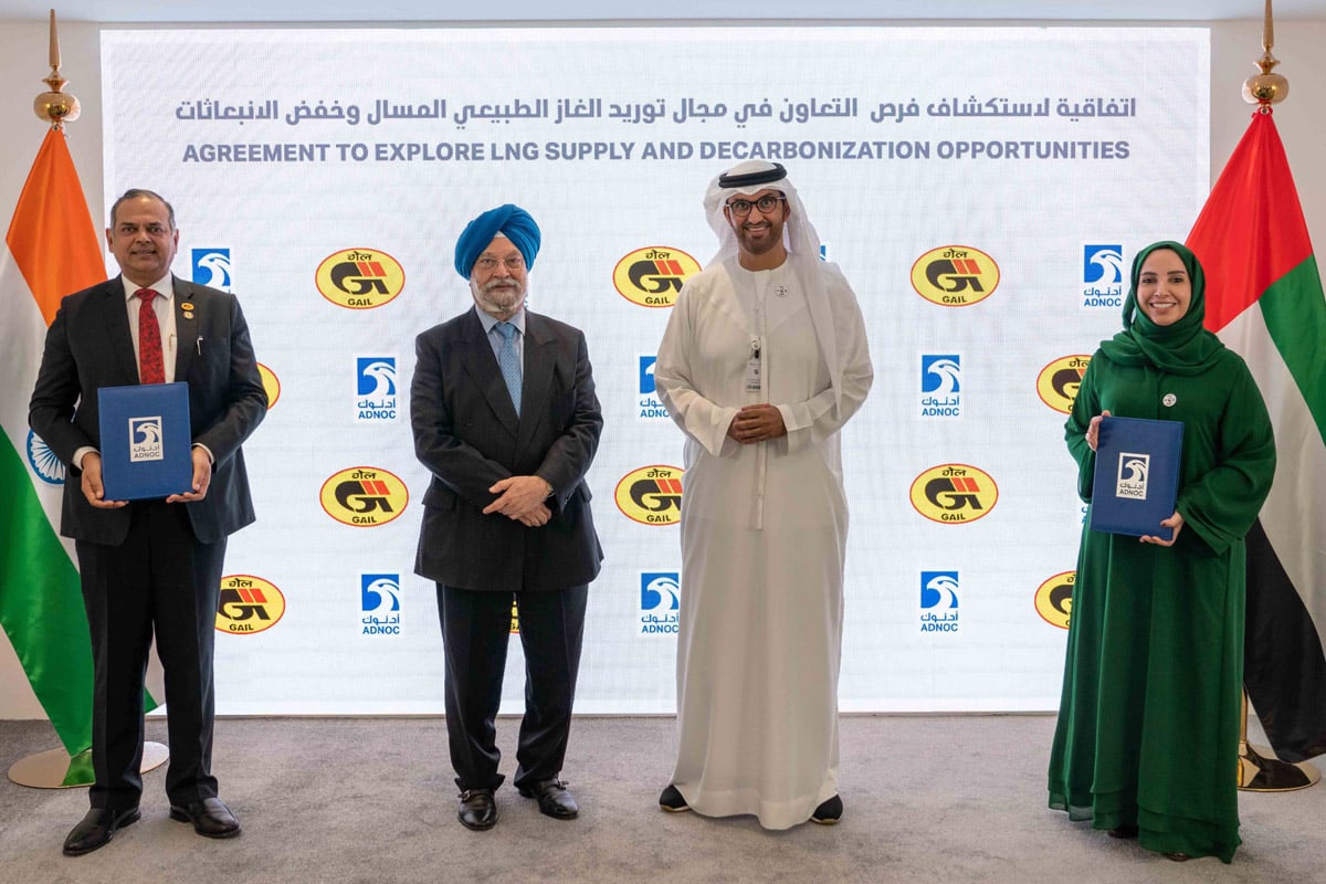 ADNOC Signs MoU With India S GAIL To Explore Opportunities In LNG