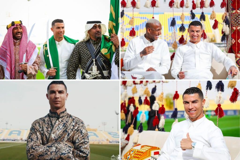 Cristiano Ronaldo Celebrates Saudi Arabia Founding Day With Sword