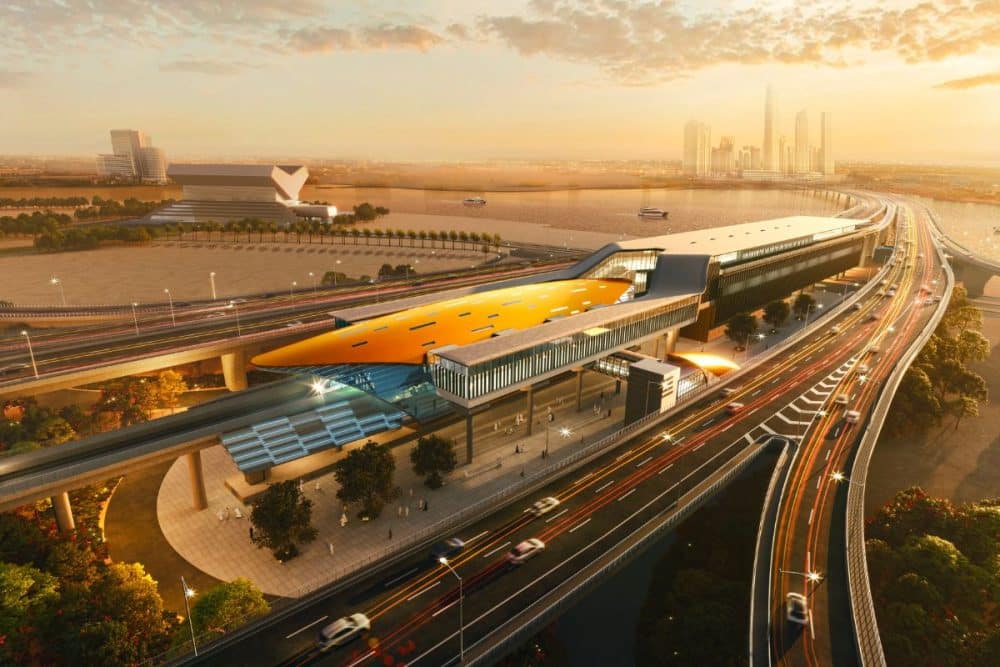 Dubai Metro Blue Line Project Inside The New Bn Route Stations