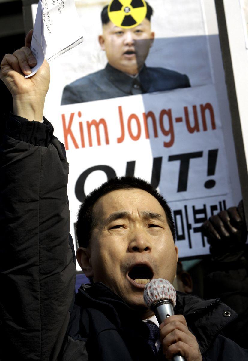 Anti North Korea Protest Continues In Seoul Arabianbusiness