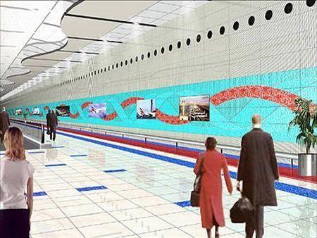 An artists impression of the new Concourse A in Terminal 3.