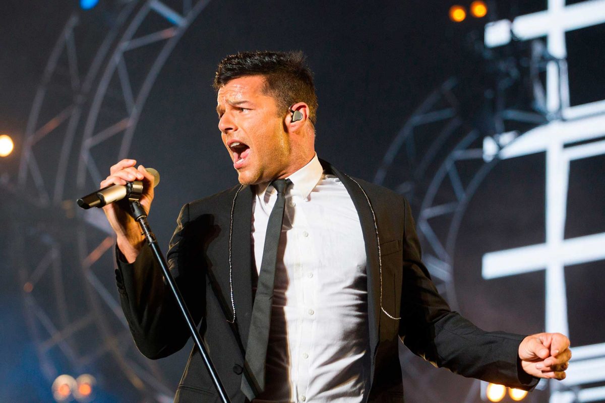 Puerto Rican singer Ricky Martin.