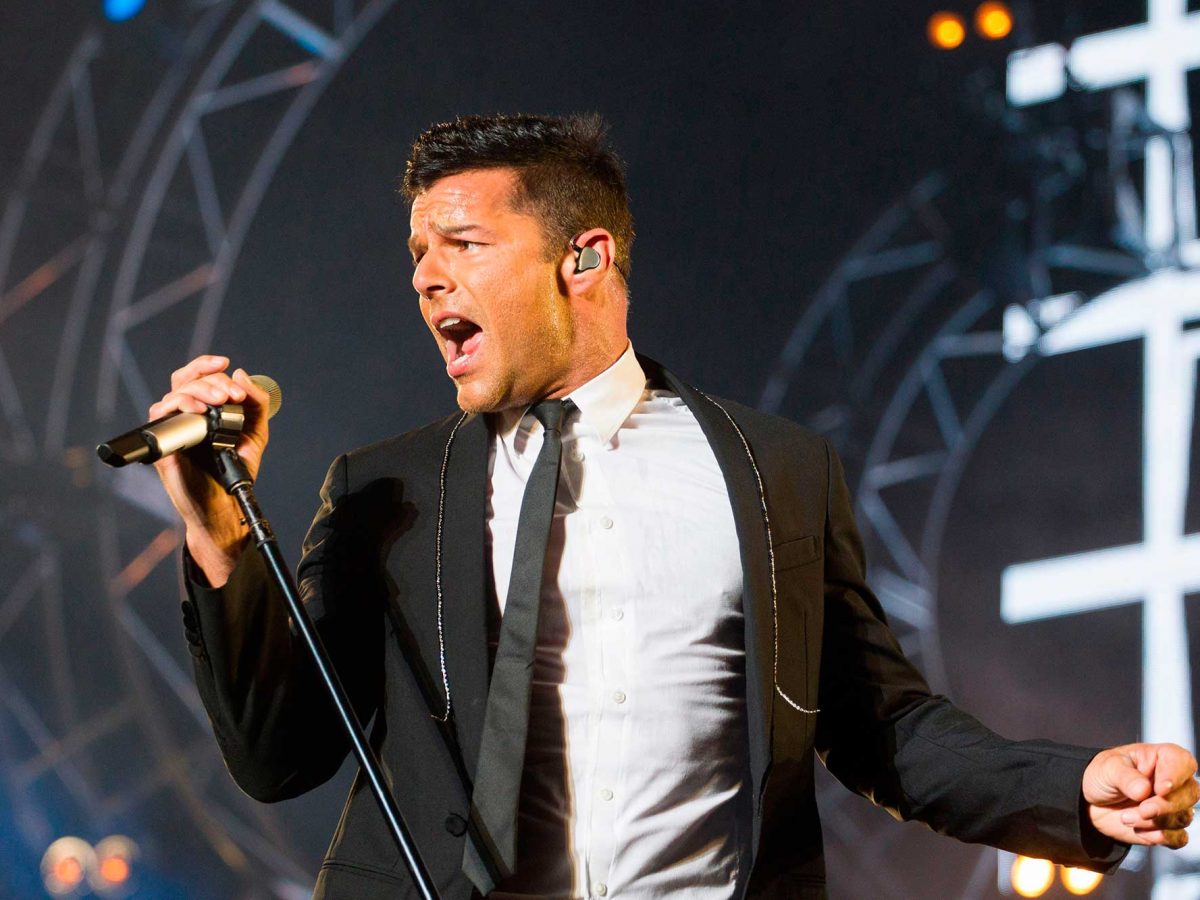 Puerto Rican singer Ricky Martin.