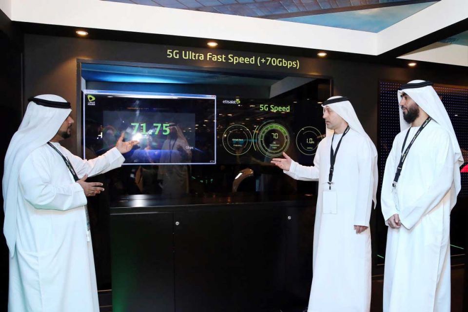 Etisalat broke world records for 5G internet speeds with a live trial at Gitex 2017