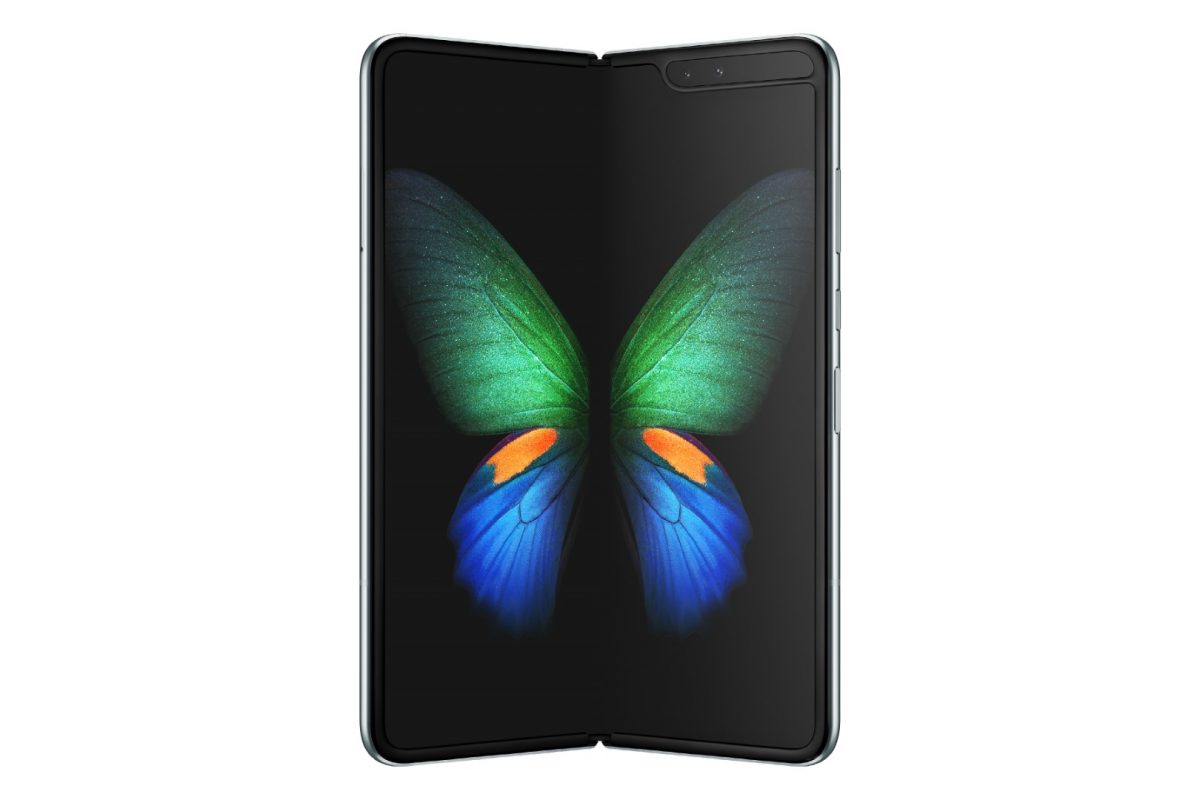 Samsung showed off the Galaxy Fold, a smartphone with a screen that expands to tablet size.