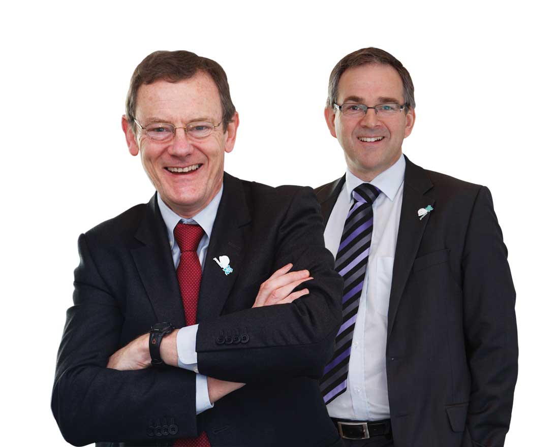 (L-R) Keith Clarke and Richard Barrett