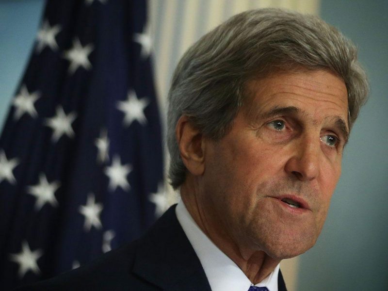 "The situation is getting more dire by the day and we are concerned about that," Kerry said. (Getty Images)