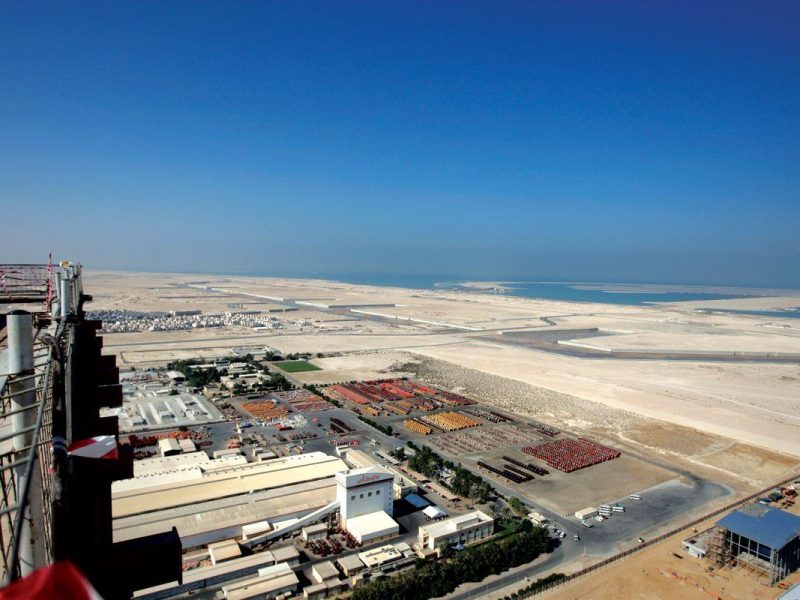 The tower offers a commanding view of the Palm Jebel Ali.