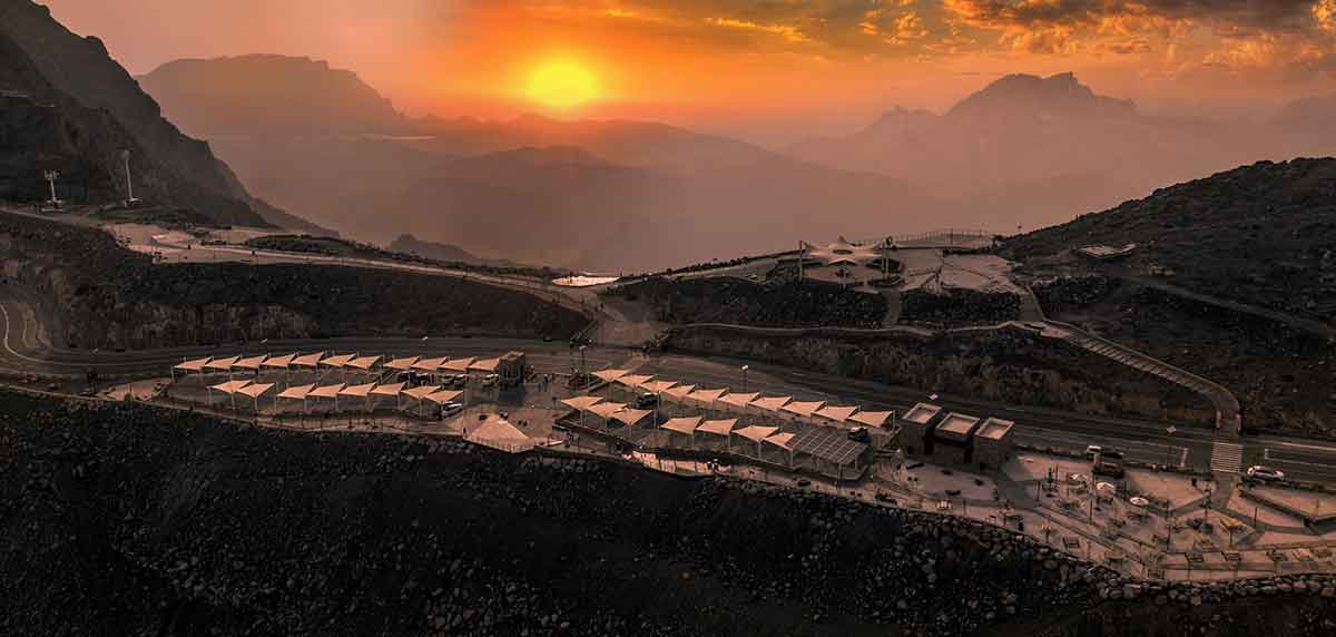 Jebel Jais, the highest mountain in the UAE.