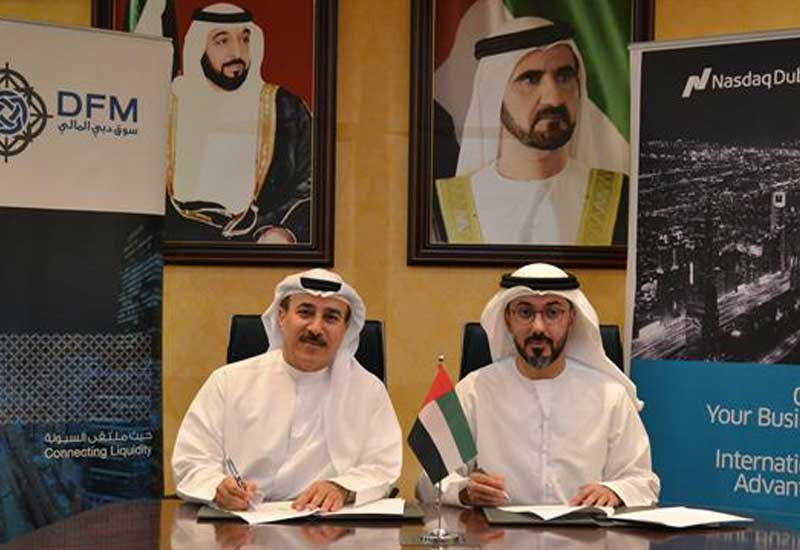 The Dubai Financial Market (DFM) and Nasdaq Dubai have signed a licence agreement that will see futures contracts linked with the DFM General Index (DFMGI) traded on Nasdaq Dubai’s equity futures market.