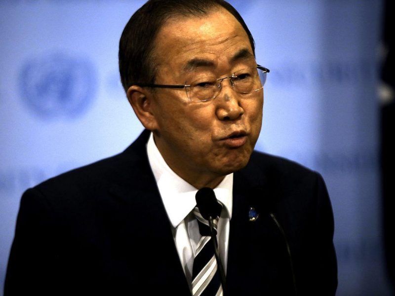 UN Secretary-General Ban Ki-moon.