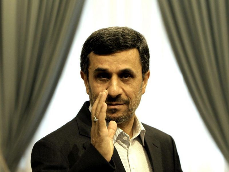 Iranian president, Mahmoud Ahmadinejad.