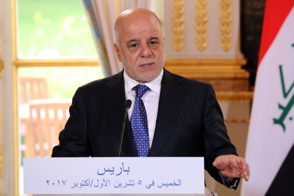 Iraqi Prime minister Haider alAbadi 
Photo: LUDOVIC MARINAFPGetty Images