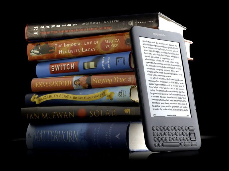 Seattle-based Amazon makes the popular Kindle electronic reader (Bloomberg Images)