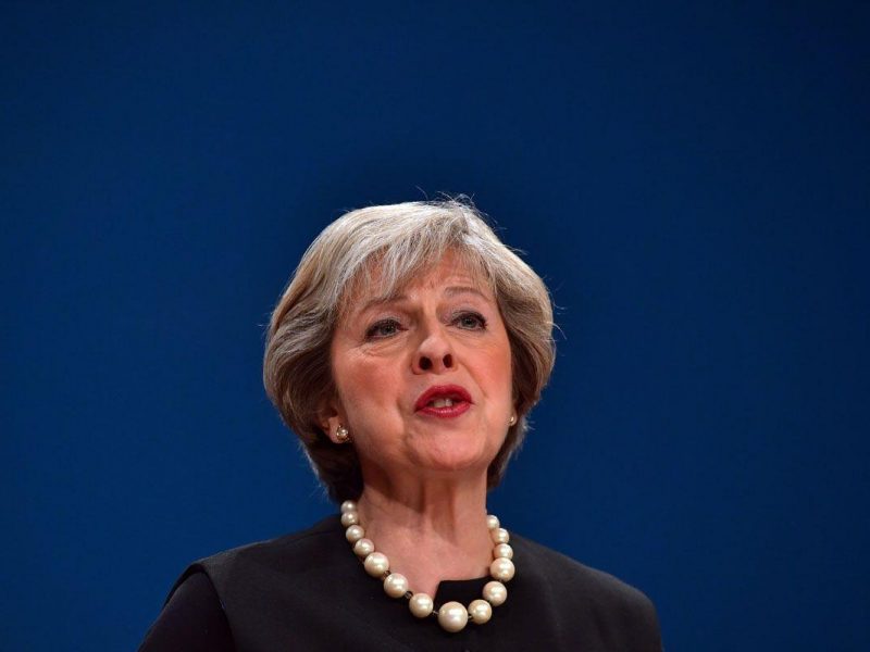 British Prime Minister Theresa May. (Photo by Carl Court/Getty Images)