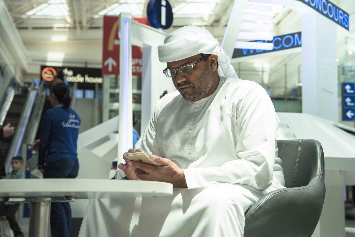 Dubai Airports said access to the Wi-Fi has also been made simpler with only one click required on the landing page to connect to the service. Image: Dubai Airports