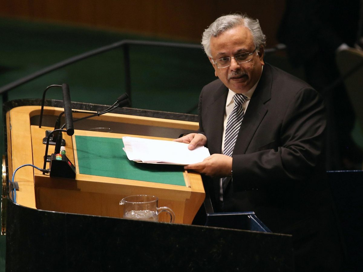 Saudi Arabian Ambassador to the United Nations Abdallah Al-Mouallimi.