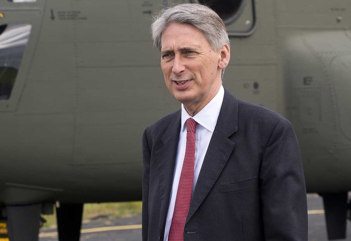 Britain’s Chancellor of the Exchequer Philip Hammond