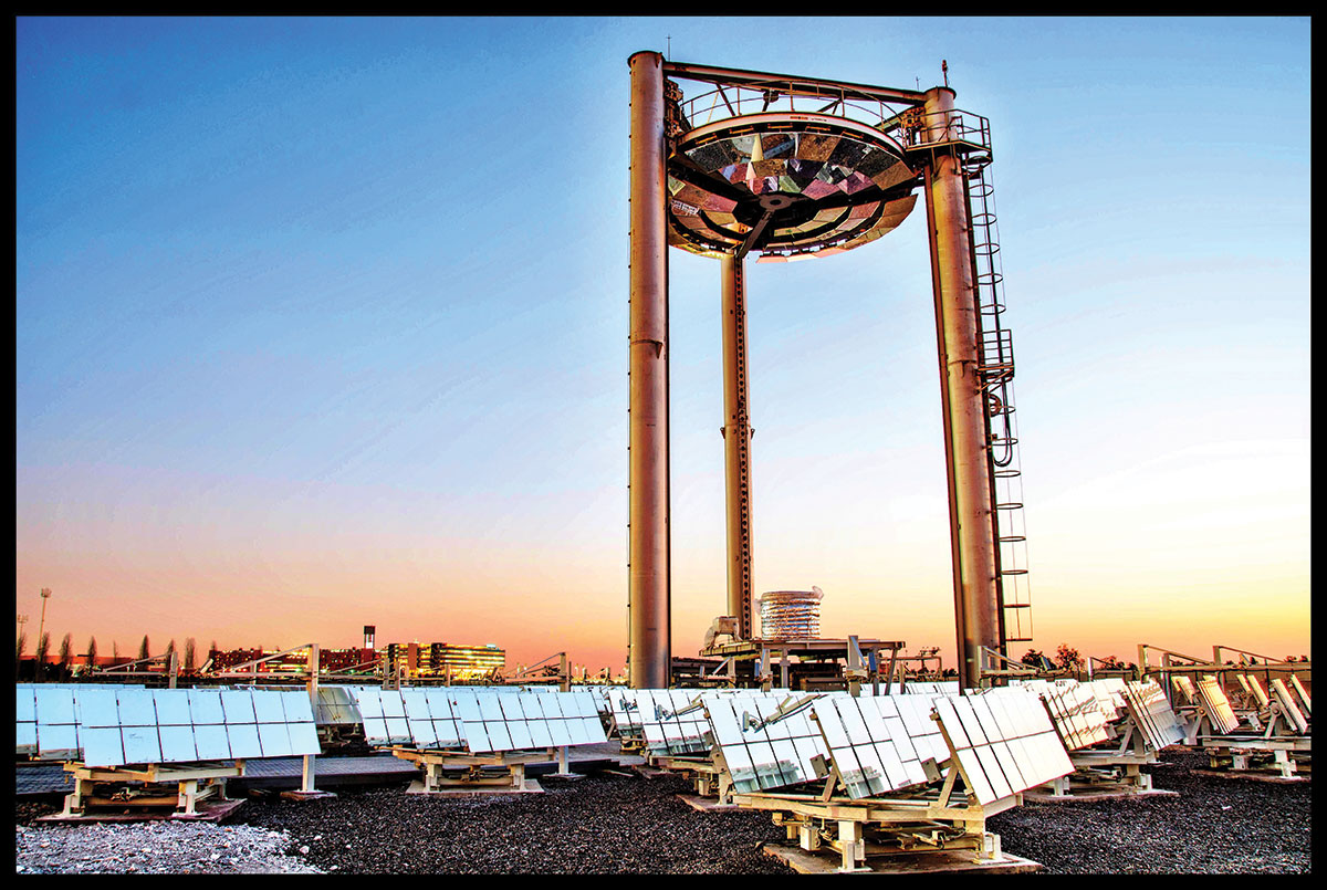 Concentrated Solar Power on Demand Demonstration Pilot at the Masdar Institute Solar Platform. (Victor G. Perez)