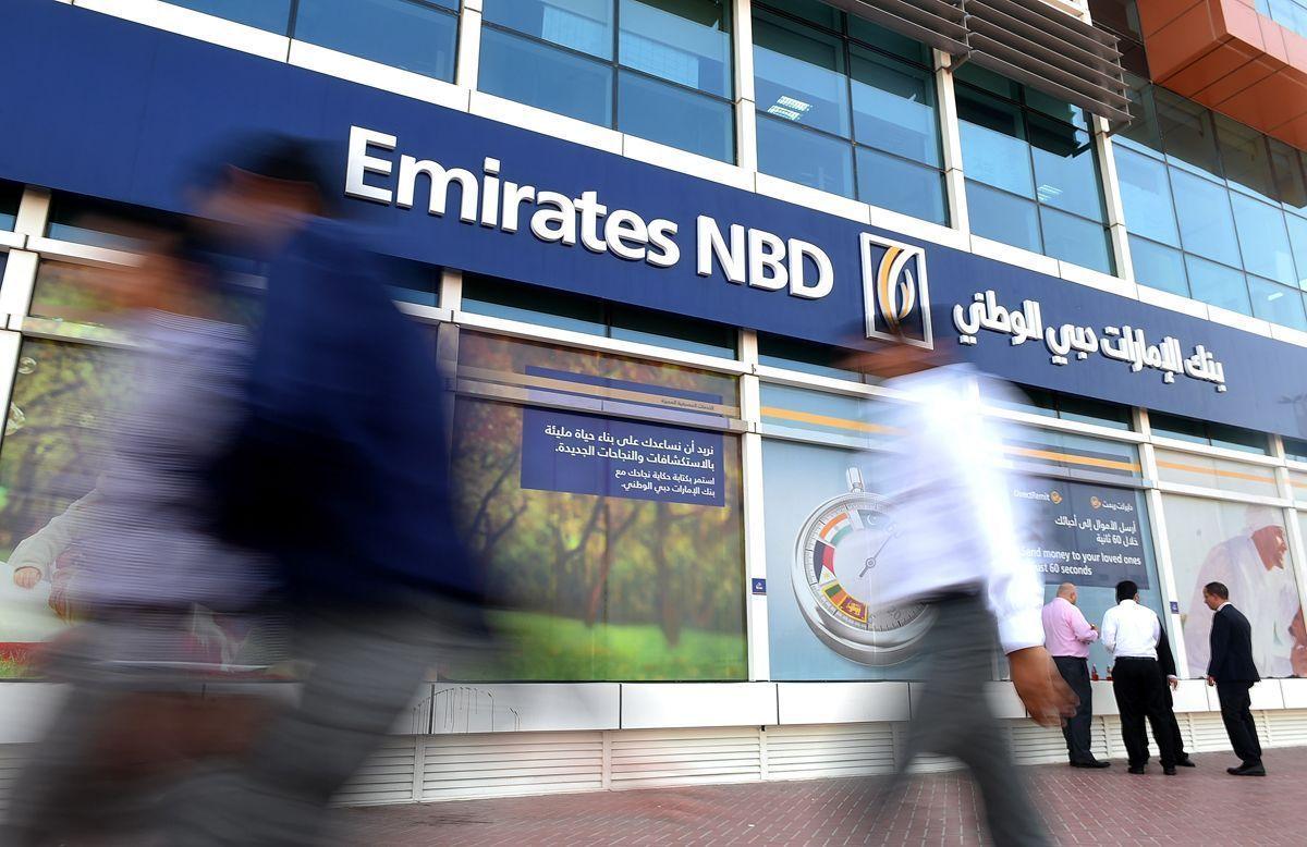 Net income rose to 2.64 billion dirhams ($719 million) from 2.28 billion dirhams, Emirates NBD said in a statement.  (Getty Images)