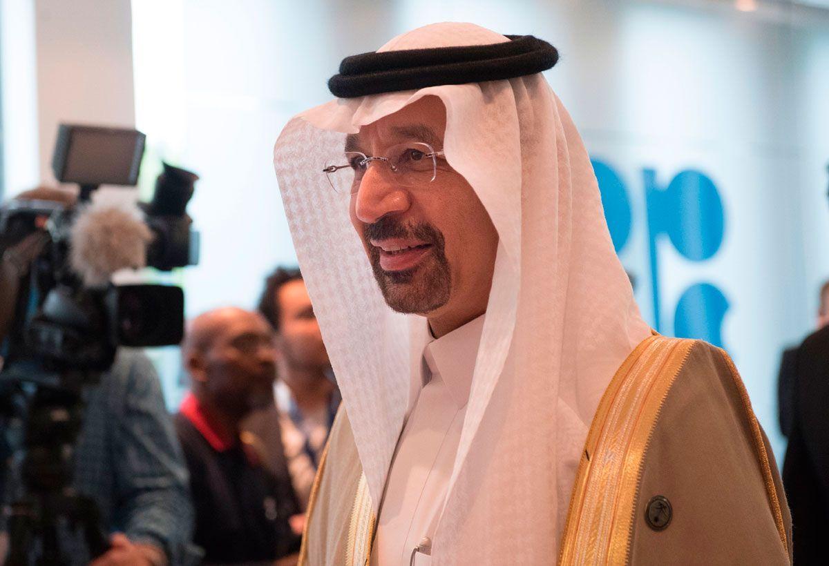 Saudi Arabia's energy minister and president of the Organization of the Petroleum Exporting Countries (OPEC), Khalid al-Falih. (JOE KLAMAR/AFP/Getty Images)