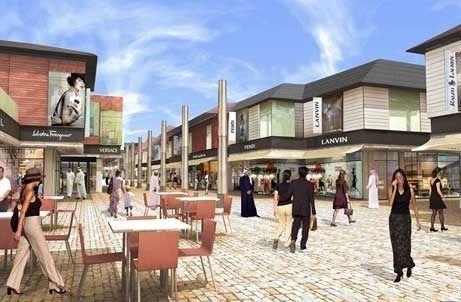 An artists impression of the Outlet Village planned by developer Meraas.