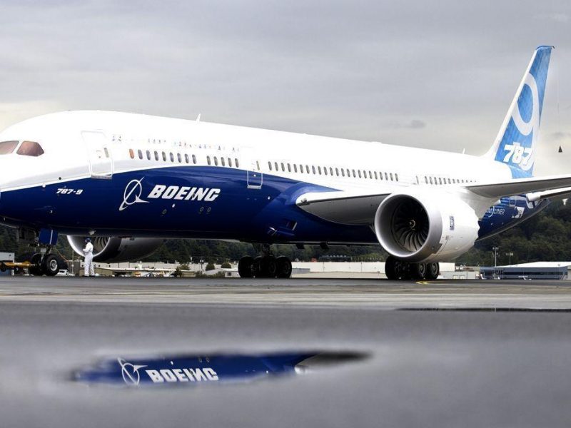 A Boeing 787-9 Dreamliner taxis after concluding its first flight. (Getty Images)