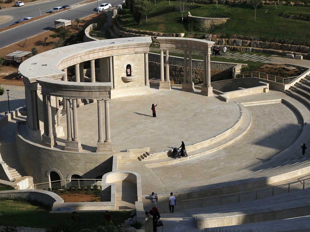 The new West Bank Palestinian town of Rawabi, just north of Ramallah.