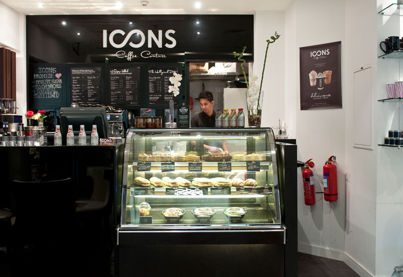 Icons Coffee Couture, a health conscious lifestyle coffee shop chain.