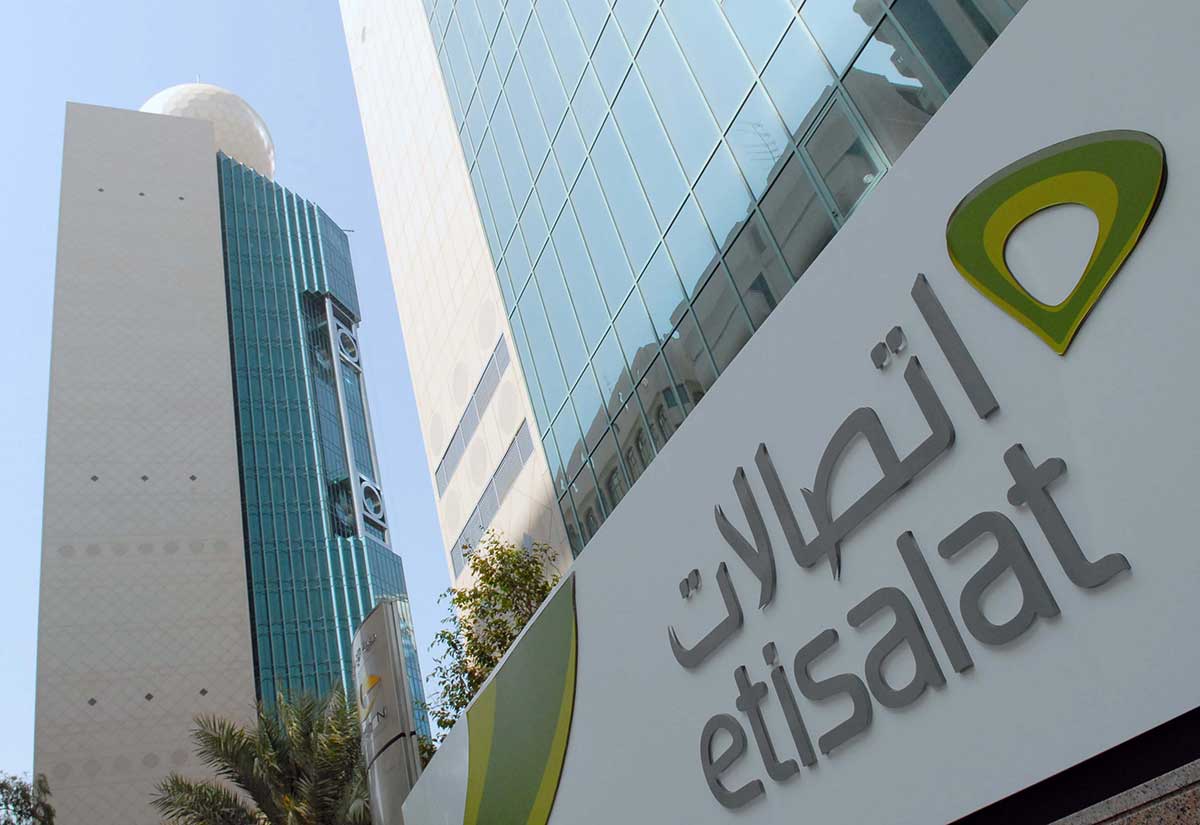 UAE telecoms group Etisalat on Thursday announced that its net profit after federal royalty increased by 2 percent.