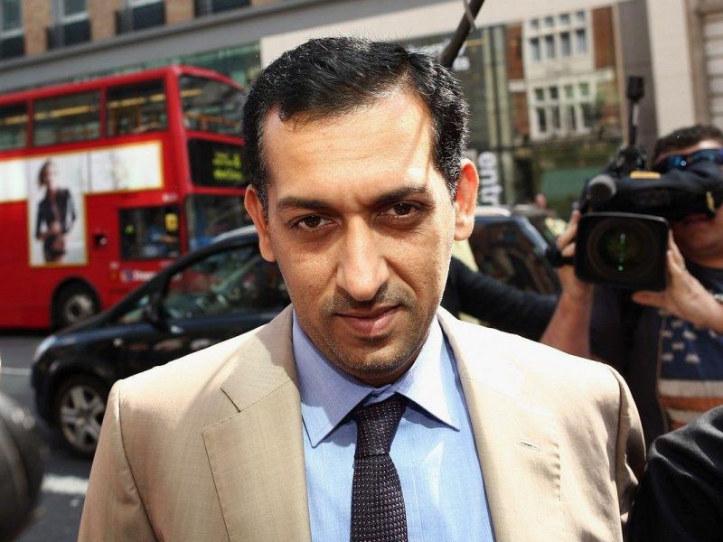 Horse trainer Mahmood Al Zarooni arrives to face a British Horseracing Authority disciplinary panel in High Holborn in London, England. (Getty Images)