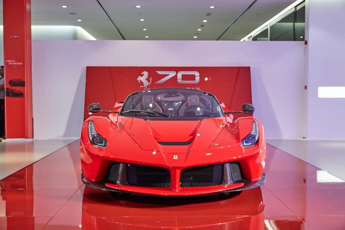 Ferrari unveils LaFerrari Aperta, special edition cars, in Dubai