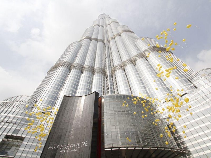 CUT ABOVE: At.mosphere is located on the 122 floor of the Burj Khalifa, the world’s tallest tower (ITP IMAGES)