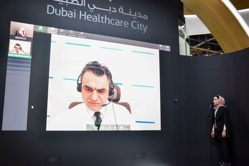 At Arab Health, DHCC connected a patient to a licensed clinical facility through technology.