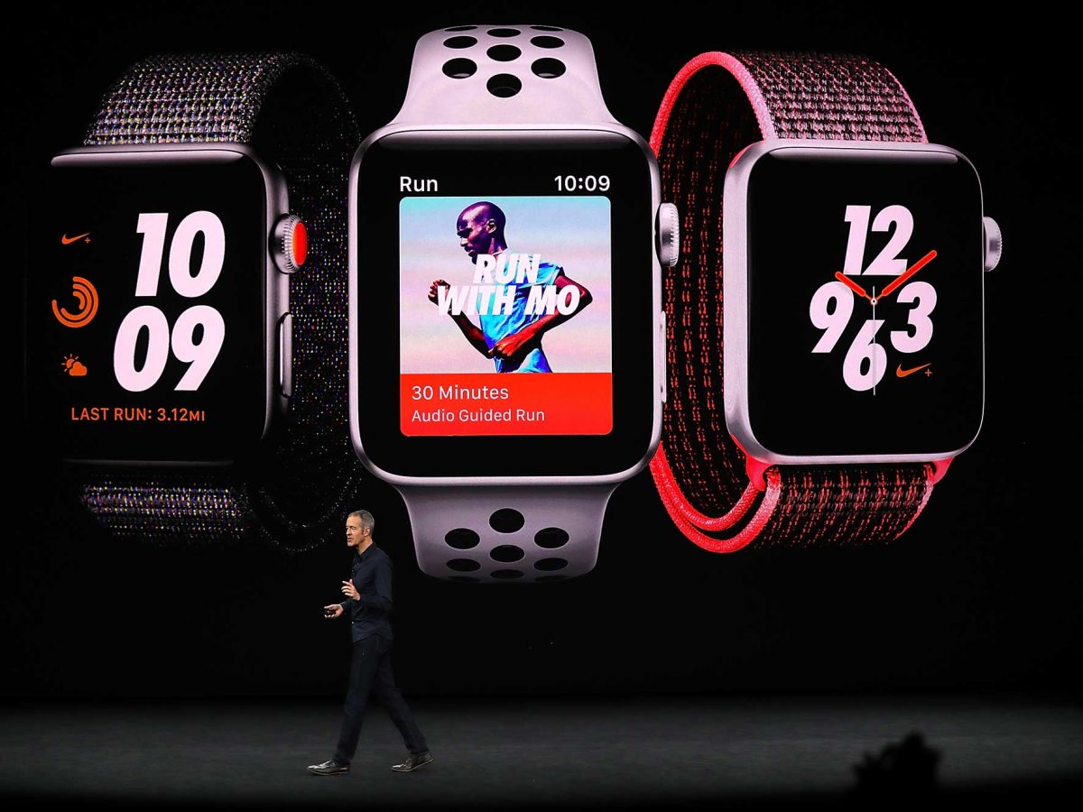 Apple COO Jeff Williams speaks during an Apple special event at the Steve Jobs Theatre on the Apple Park campus on September 12, 2017 in Cupertino, California. Apple is holding their first special event at the new Apple Park campus where they are expected to unveil a new iPhone.