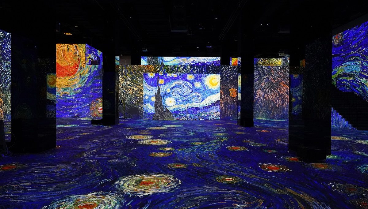 Visitors to the digital art centre will be able to experience a multi-sensory journey as the arts of Van Gogh, Dreamed Japan, and Verse come alive before them.