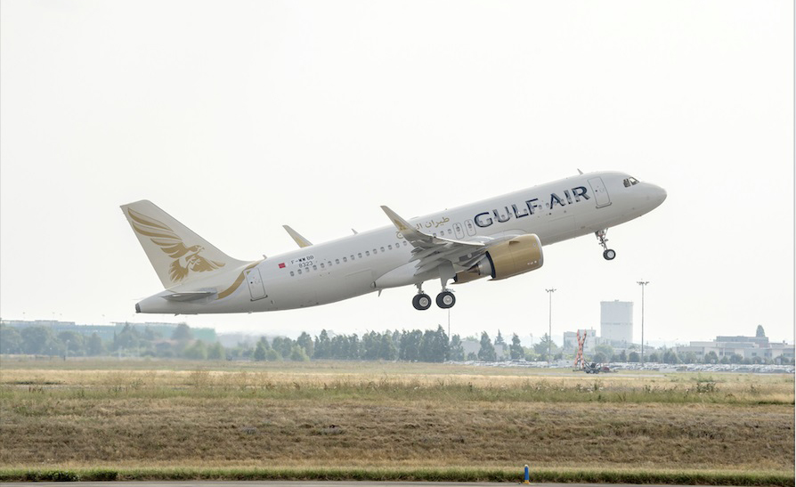 Delivery of Gulf Air’s Airbus A320neo aircraft commenced in August.