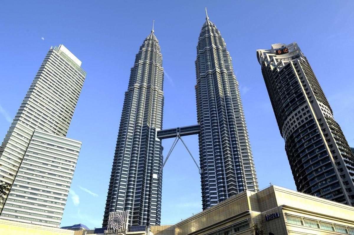 A general view shows Malaysias landmark Petronas Twin Towers. (Mohd Rasfan/AFP/Getty Images)