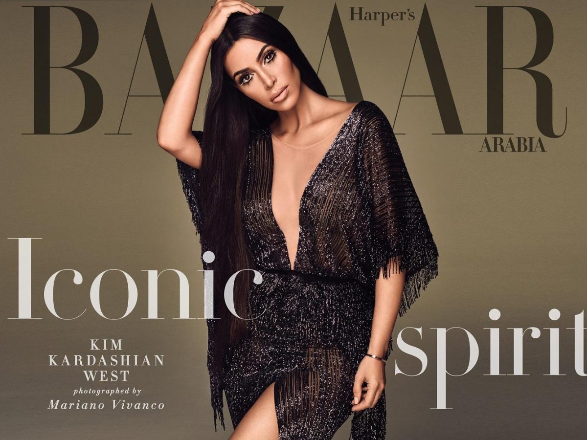 September issue of Harper’s Bazaar Arabia features Kim Kardashian West.