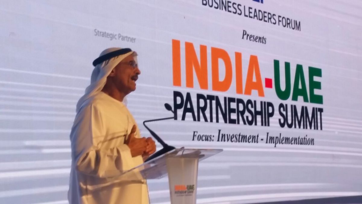 Dr Abdullah Al Nuaimi, UAE Minister of Infrastructure Development, speaking at the conference this week.