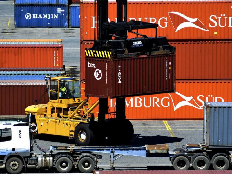 VOLUME INCREASE: Abu Dhabis Mina Zayed Port saw a 2% increase in the volume of containers passing through it in 2010 (Getty Images)