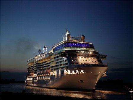 Pictured is the Cruise ship Celebrity Equinox. US firm Celebrity Cruises was one of the first to begin catering to the Gulf region