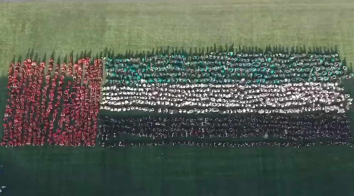 Over 4,130 students from GEMS Education schools in the UAE gathered to form the 'World's Largest Human Waving Flag' and set a Guinness world record.