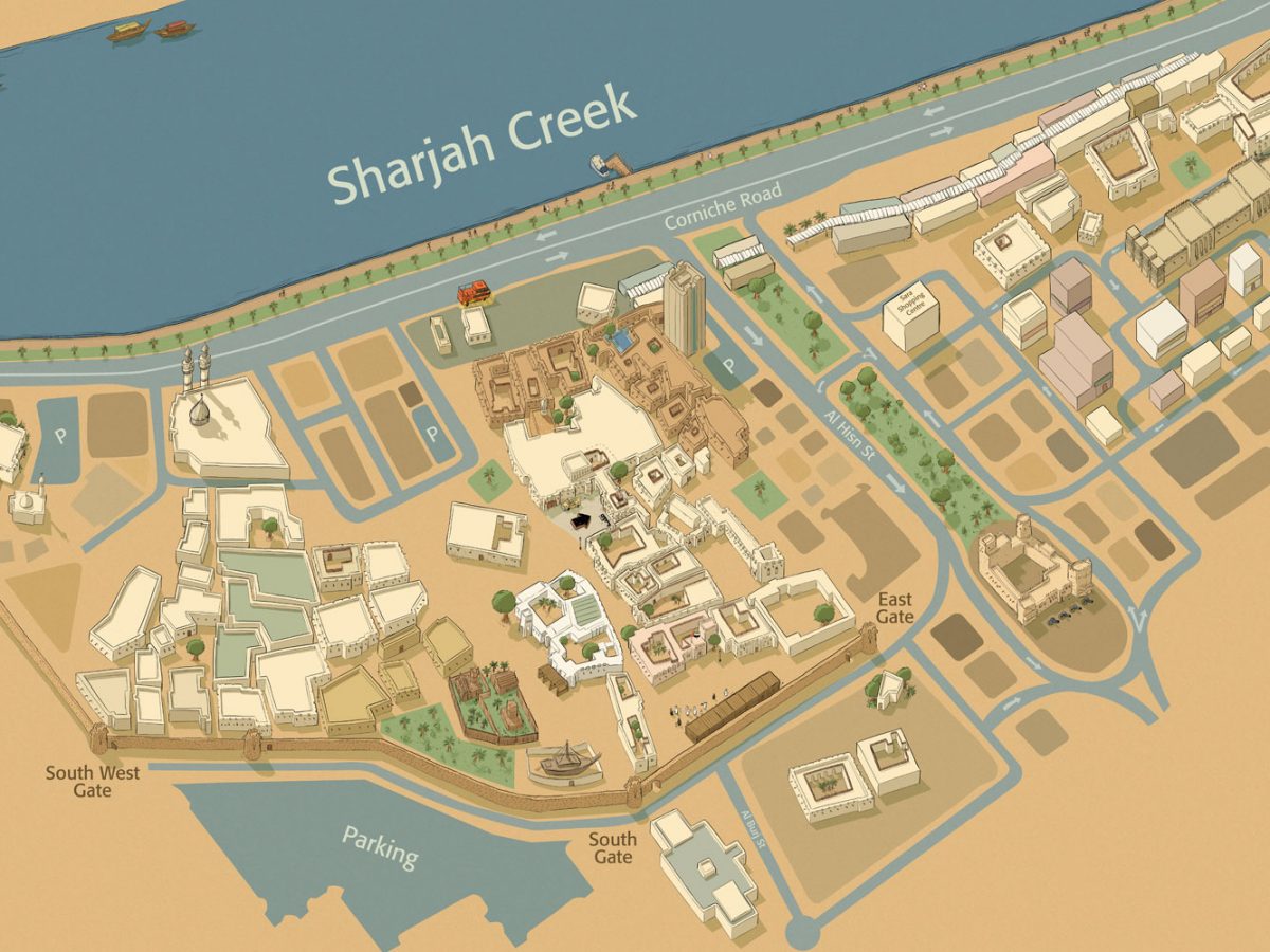 The Heart of Sharjah is a multidimensional destination that offers the history of Sharjah as a vital economic centre.