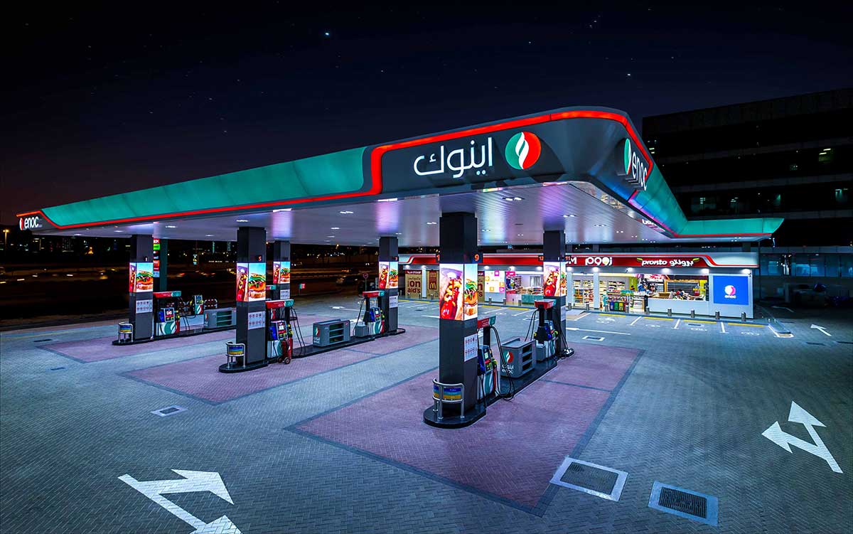 Emirates National Oil Company has announced a new partnership with Microsoft to design and develop the service station of the future in Dubai.