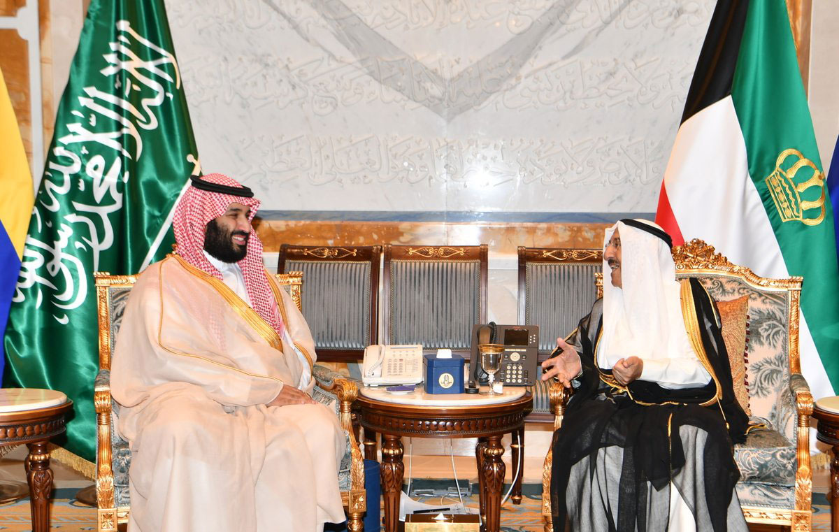 “We believe that we are almost close to having something with Kuwait,” Crown Prince Mohammed Bin Salman, who met with Kuwait’s Emir Sheikh Sabah Al-Ahmed Al-Sabah on Sunday, said in an interview at a royal palace in Riyadh.