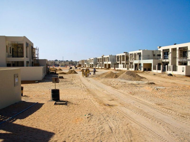 Construction at the Mina Al Arab development.