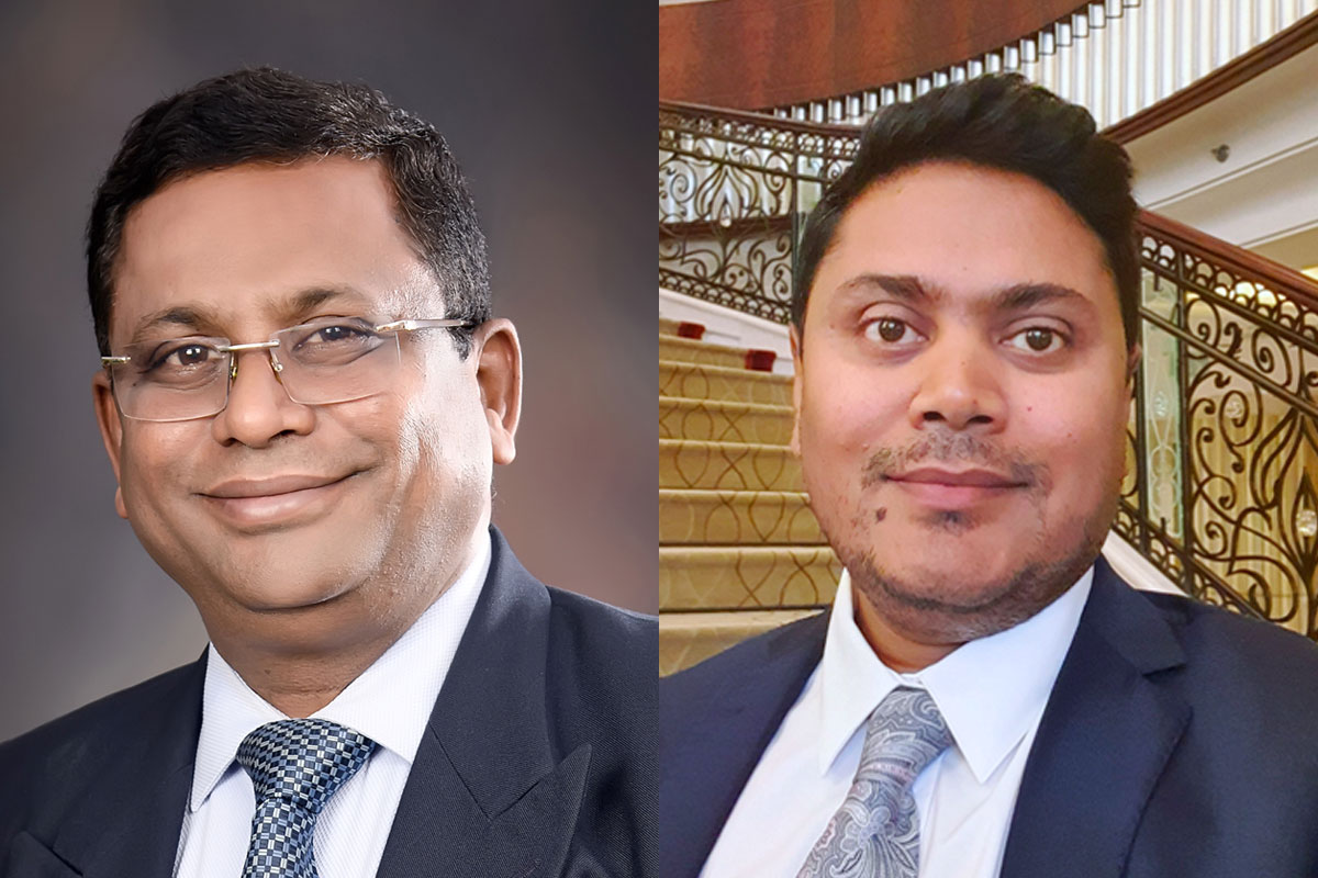 Sivaramakrishnan R Guruvayur (L), Chief Product Officer & AI Scientist of GEMS Group in Dubai and Chitro Majumdar (R), Chief Strategist of Sovereign Institutions and Board Member at RsRL