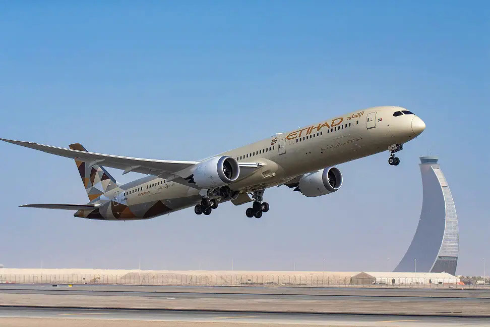 The route will be operated by one of Etihad’s flagship aircraft, the Boeing 787-9 Dreamliner